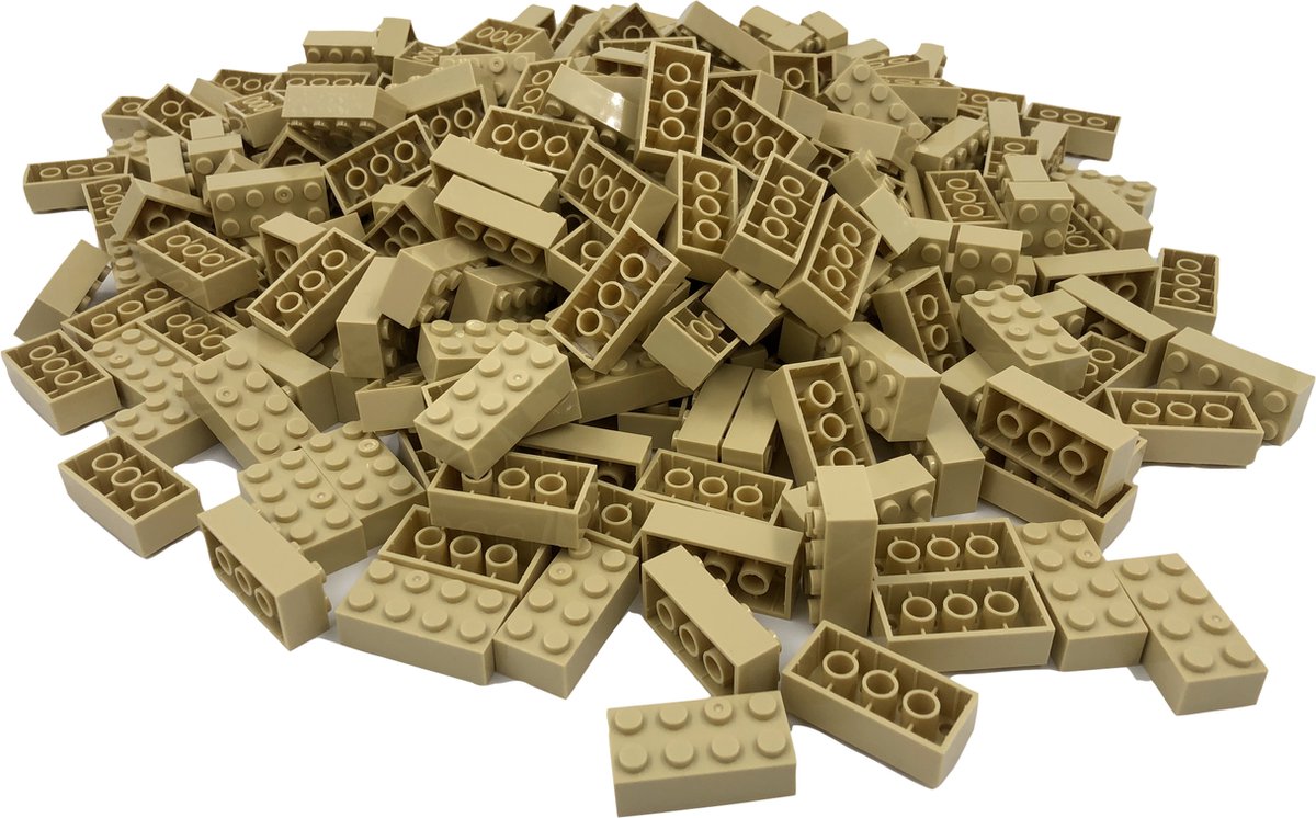 100 Bouwstenen 2x4 | Tan | Compatibel met Lego Classic | Keuze uit velen kleuren | SmallBricks